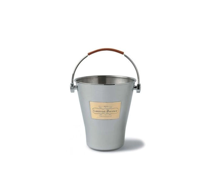 Laurent Perrier Champagne ijsemmer met leren handvat