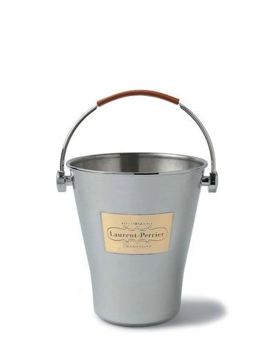 Laurent Perrier Champagne ijsemmer met leren handvat
