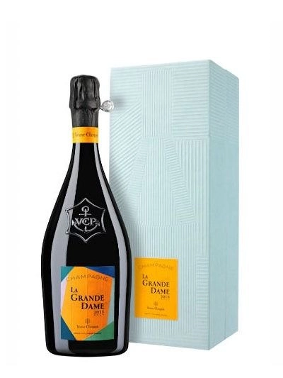 Veuve Clicquot La Grande Dame 2015 x Paola Paronetto Licht Blauw