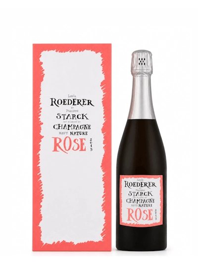 Louis Roederer et Philippe Starck Brut Nature Rose 2015
