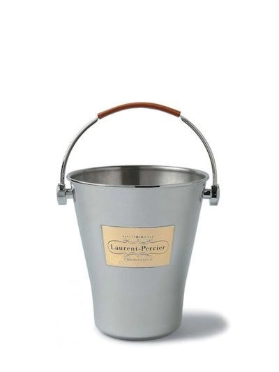Laurent Perrier Champagne ijsemmer met leren handvat